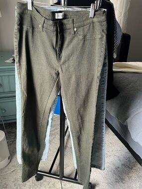 LILA RYAN Olive Green Skinny Jeans sz 30